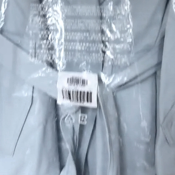 NWT Banana Republic  water resistant light blue  trench coat - Picture 3 of 9